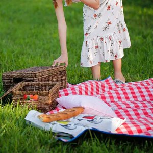 春游野餐必备单品：文艺野餐篮、野餐垫、餐盘等 一贴够齐