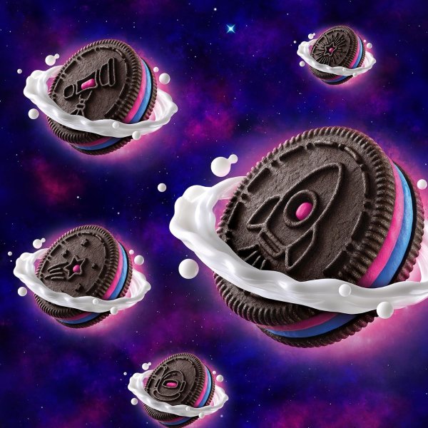 OREO 限量版巧克力夹心饼干 宇宙奶油跳跳糖