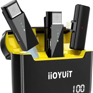 Lioyuit 领夹式麦克风套装 无线收声降噪一绝 网课、开会必备