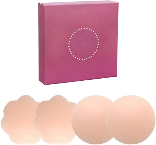 NippleCovers, Pasties, Silicone Nippleless Cover Reusable Breast Petals