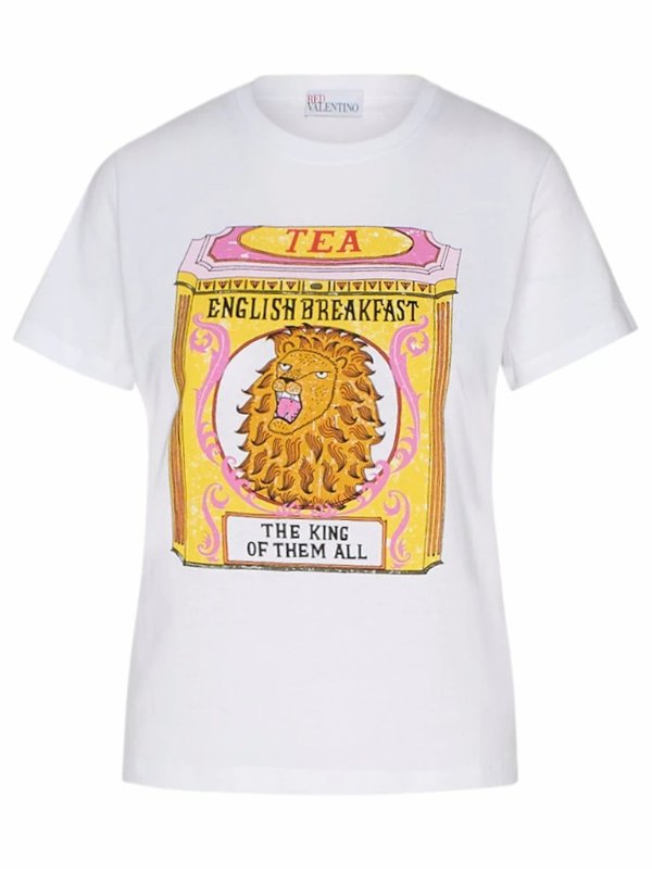 REDValentino Tea Boxes 趣味印花T恤