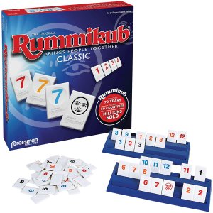 Pressman Rummikub 棋盘纸牌游戏 玩家人数2-24位