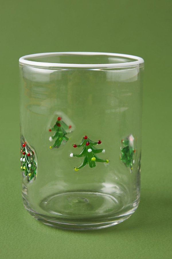 圣诞树玻璃杯