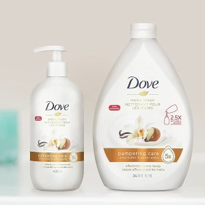 Dove 香草乳木果替换装洗手液1L大瓶装x3 滋润保湿 不干燥