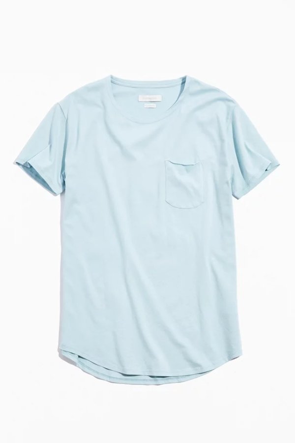 Standard Cloth 纯棉奶油蓝口袋T恤