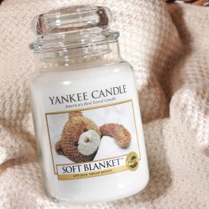 Yankee Candle 大号软毛毯风味蜡烛 5.8折特价 限时闪购