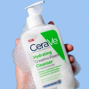 CeraVe 保湿泡沫洁面473ml 干敏皮爱用 不含香精 温和不刺激