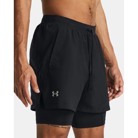 Men's UA Launch 2合1运动短裤