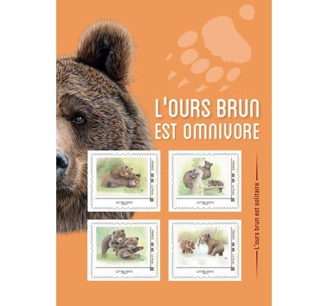 棕熊邮票