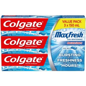 Colgate 劲爽款牙膏 $7.57收3支 持续清新口气 保持口腔健康