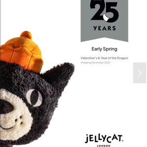 它来了！Jellycat 25周年新款+绝版回归 LOGO猫猫“活啦”