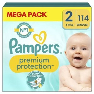 Pampers114片！€0.06/片 2 号尿不湿 4Kg-8Kg 