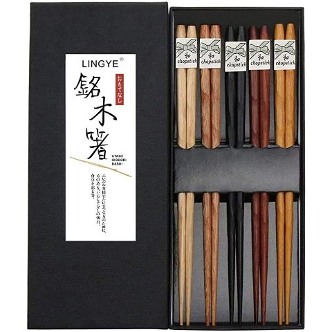 日式尖头筷子5双