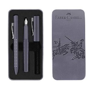 灰紫色Faber-Castell 钢笔套装 
