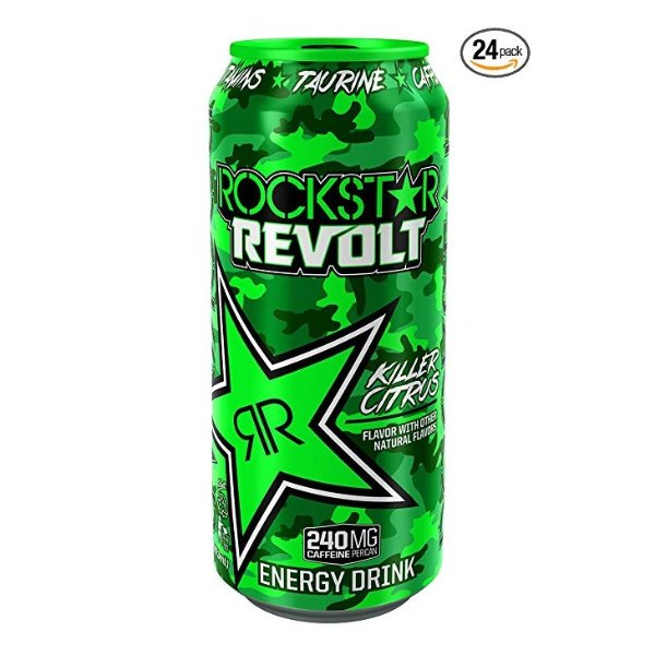 rockstar energy drink 零糖零卡能量饮料 16oz 24罐