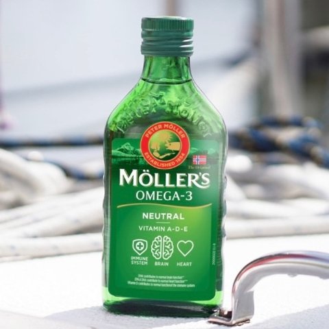 250ml售价€11 高纯度Möller's Omega 3鳕鱼肝油 成人、儿童、孕妇适用 增强免疫力