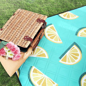 SONGMICS 防水野餐垫 防水铝层 可机洗 夏日野餐晒太阳必备