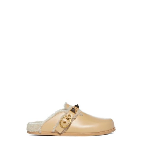 Garavani Roman 毛绒穆勒鞋