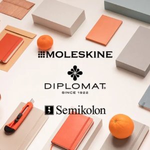 Moleskine /Semikolon/Diplomat高端文具大促 颜值质量双在线