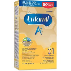 Enfamil A+ 美赞成婴儿配方奶粉，超值装， 0-12 个月，992 克