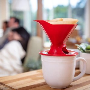 白菜价：Melitta 德国美乐家 红色锥形手冲咖啡滤杯  可搭配纯天然滤纸