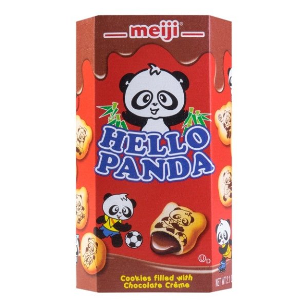 日本MEIJI明治 熊猫夹心饼干 巧克力味 60g