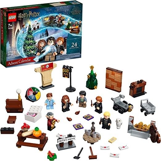 Harry Potter Advent Calendar 76390 for Kids; 24 Cool Harry Potter Toys Including 6 Minifigures; New 2021 (274 Pieces)