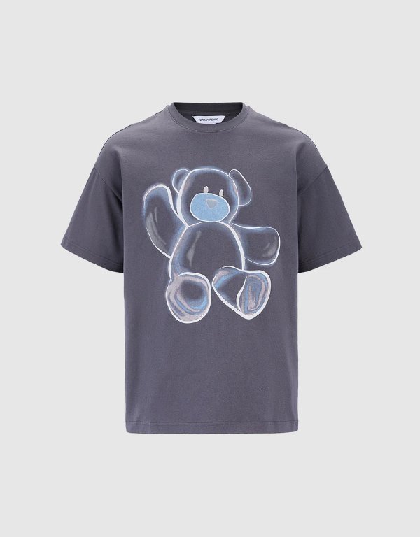 熊熊印花T恤