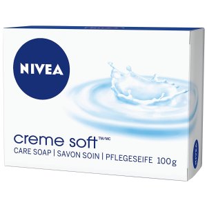 Nivea Creme Soft 香皂100克 勤洗手 多喝水