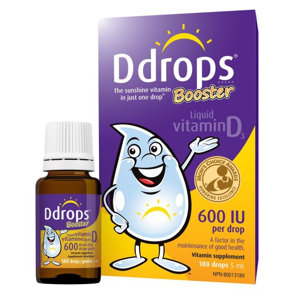 Ddrops® Booster Vitamin D3 滴剂 600 IU 