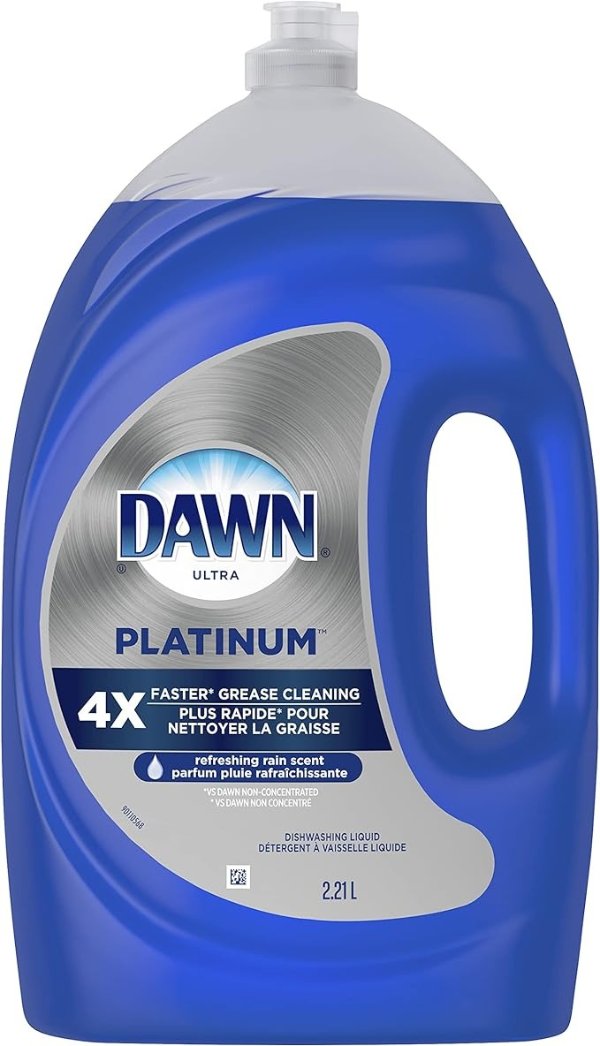 Dawn Platinum 洗碗液，清爽雨香，2.21 升