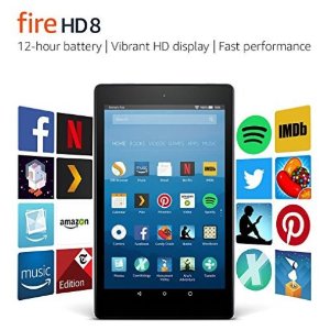 Fire HD 8 黑色平板（8吋高清屏幕，Wi-Fi，16GB）