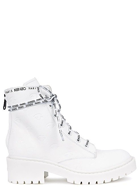 Pike 50 white leather boots