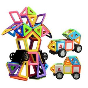 Innoo Tech 彩色磁性建筑玩具76+1片套装