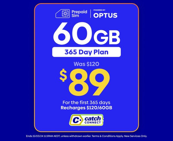 365 Day Mobile Plan - 60GB