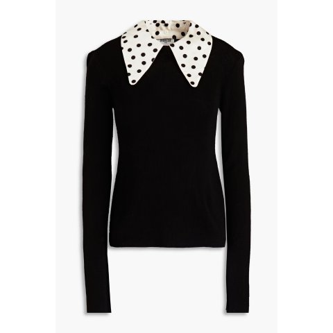 Claudie Pierlot法风波点领~羊毛毛衣