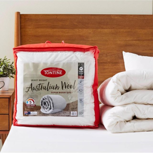 Tontine 澳洲国民床品年中特卖 抗敏助眠枕头$19/2件、羊毛被仅$63！