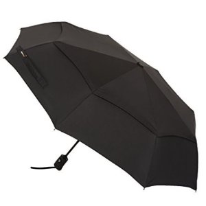 销量冠军 AmazonBasics 双层防风自动折叠雨伞