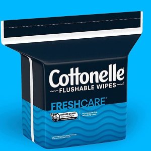 Cottonelle 无刺激可冲式湿厕纸、清洁湿巾 大包252张