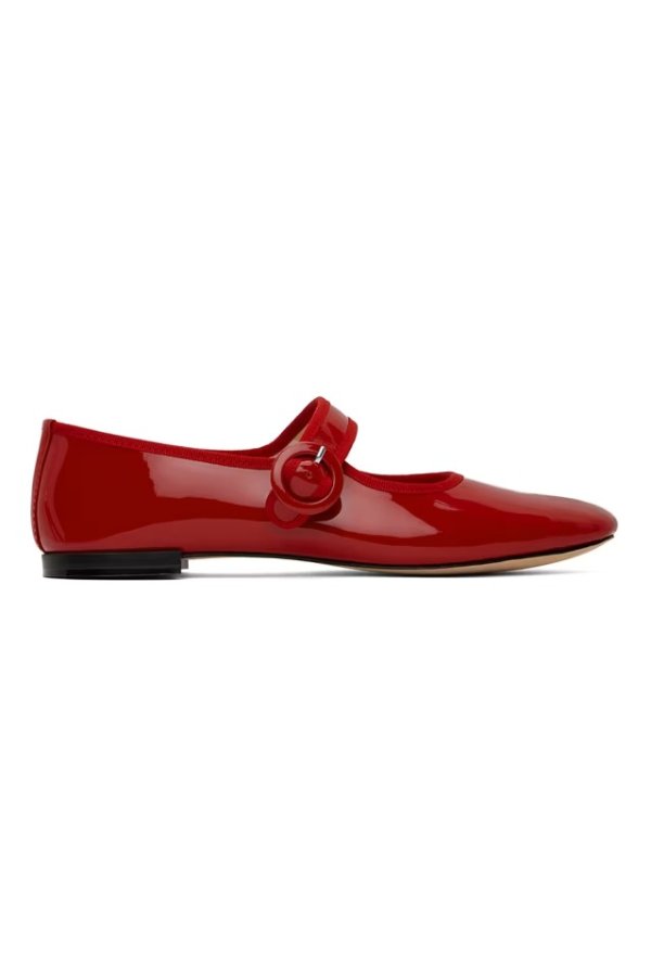 红色 Georgia 芭蕾鞋