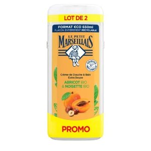 每瓶€2.73 LE PETIT MARSEILLAIS有机杏子榛子沐浴露2瓶