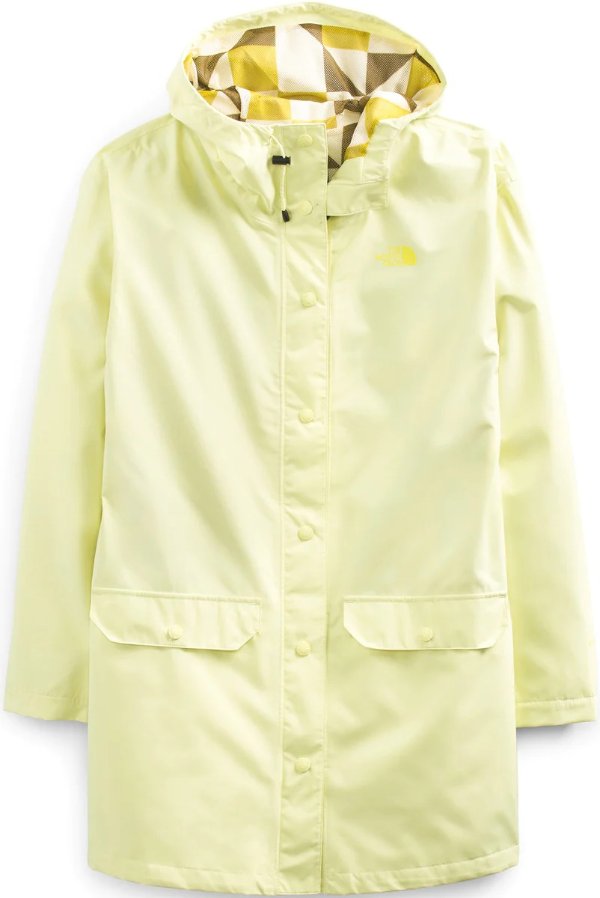 奶黄色防雨夹克