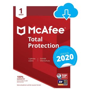 McAfee Total Protection 2020杀毒软件1设备1年份下载码 1.2折特价