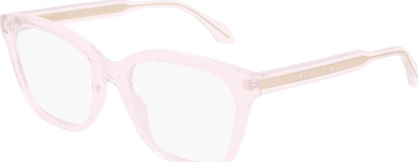 粉色/金色矩形框光学眼镜