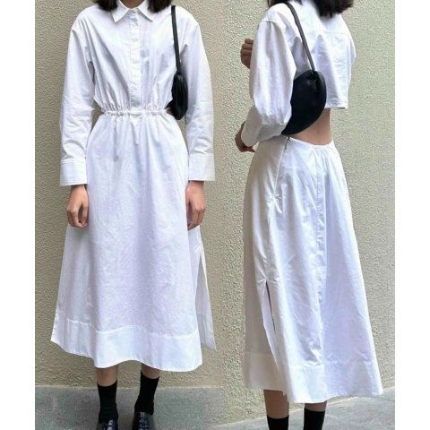 COS图片来源Red@COS广州天环广场露腰衬衫裙