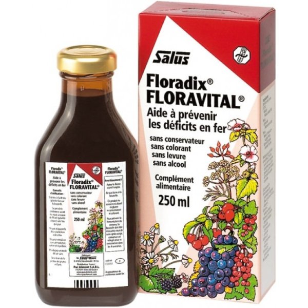 Floradix floravital 铁元液体250ml（不含麸质）