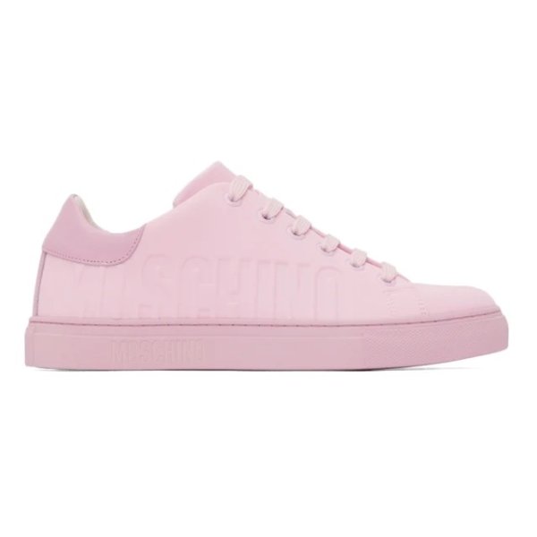 粉色Logo运动鞋