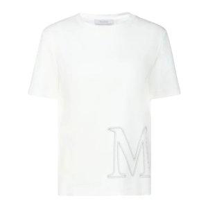 Max MaraMonviso logo棉&莫代尔T恤