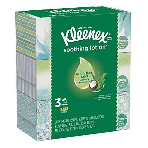 Kleenex 芦荟VE面巾纸  110*3盒