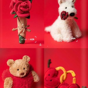 这次是真“红”❤️Jellycat2025早春系列又来抢钱 蹲这个手捧花